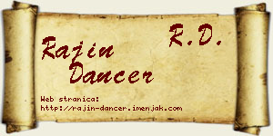 Rajin Dancer vizit kartica